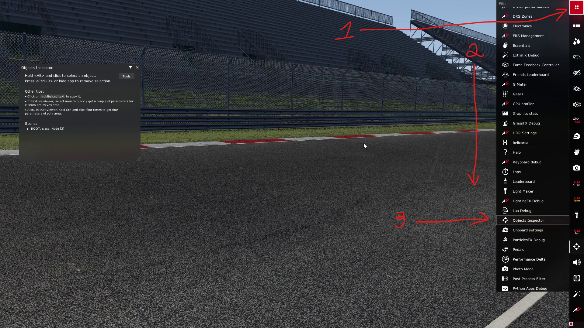 Object Inspector Menu de Apps do Assetto Corsa Compre o jogo na Steam